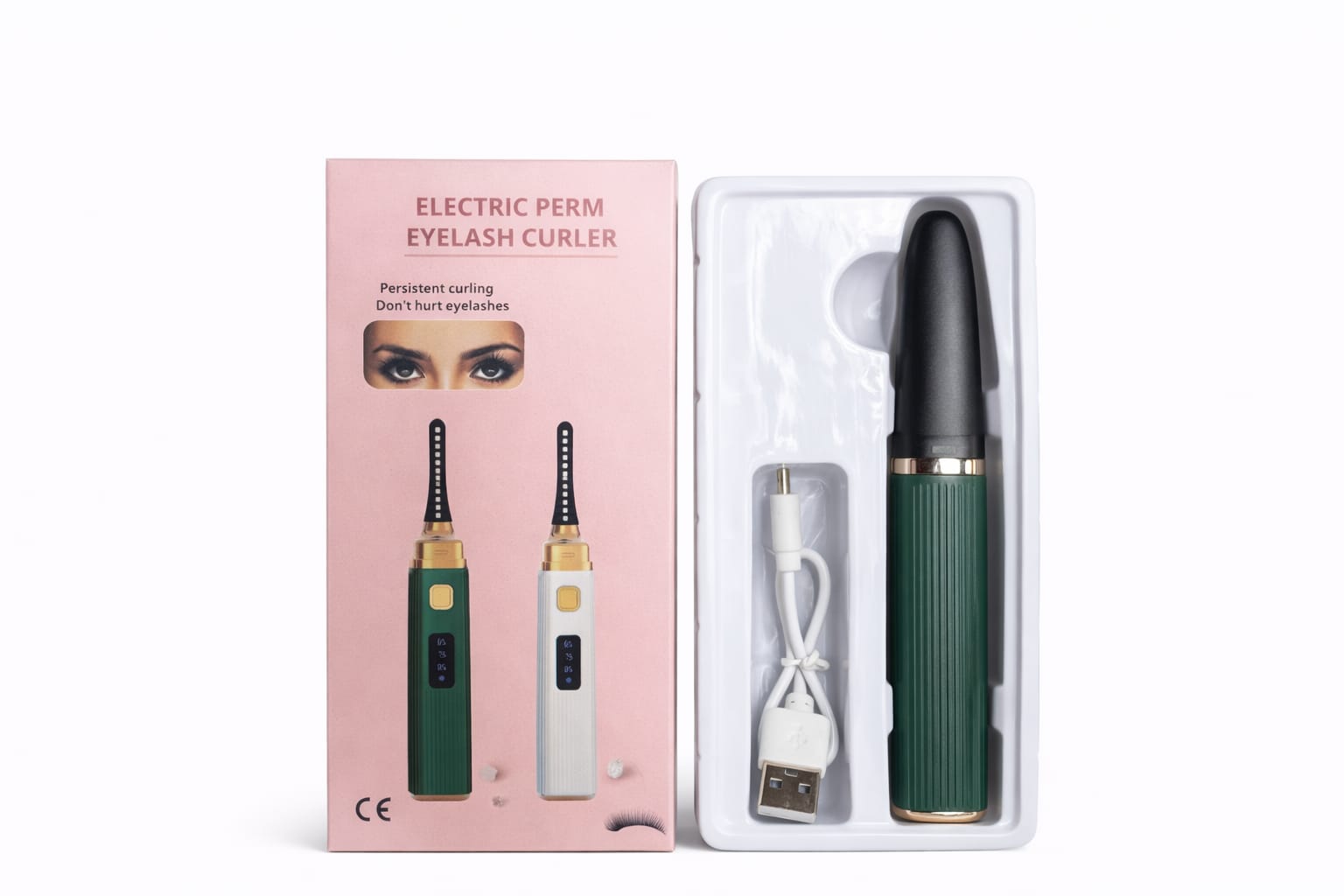 Elektrischer Wimpern Curler mit Display